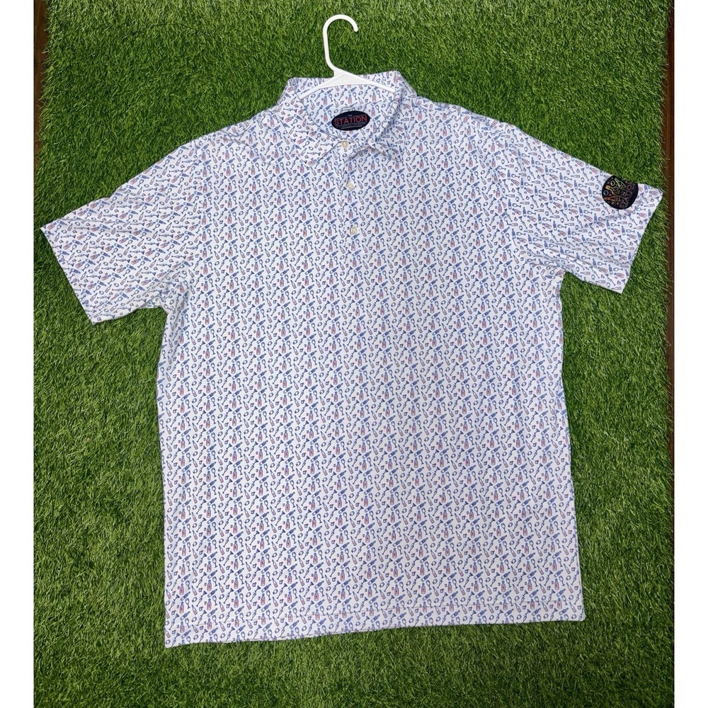 The Station (Memphis,TN) Wine Bottles Polo Shirt